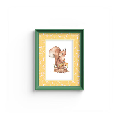 Botanical Photo Mount - mount for picture frame - green frame - wall hanging - Coeur et Maman