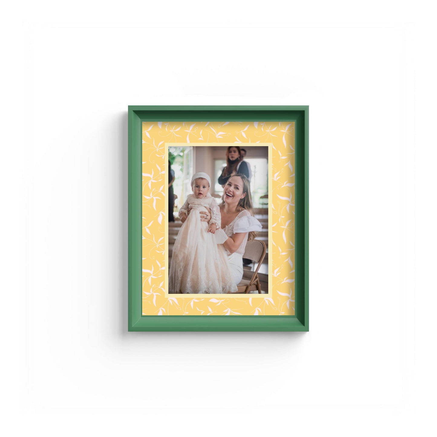 Botanical Photo Mount - mount for picture frame - green frame - wall hanging - Coeur et Maman