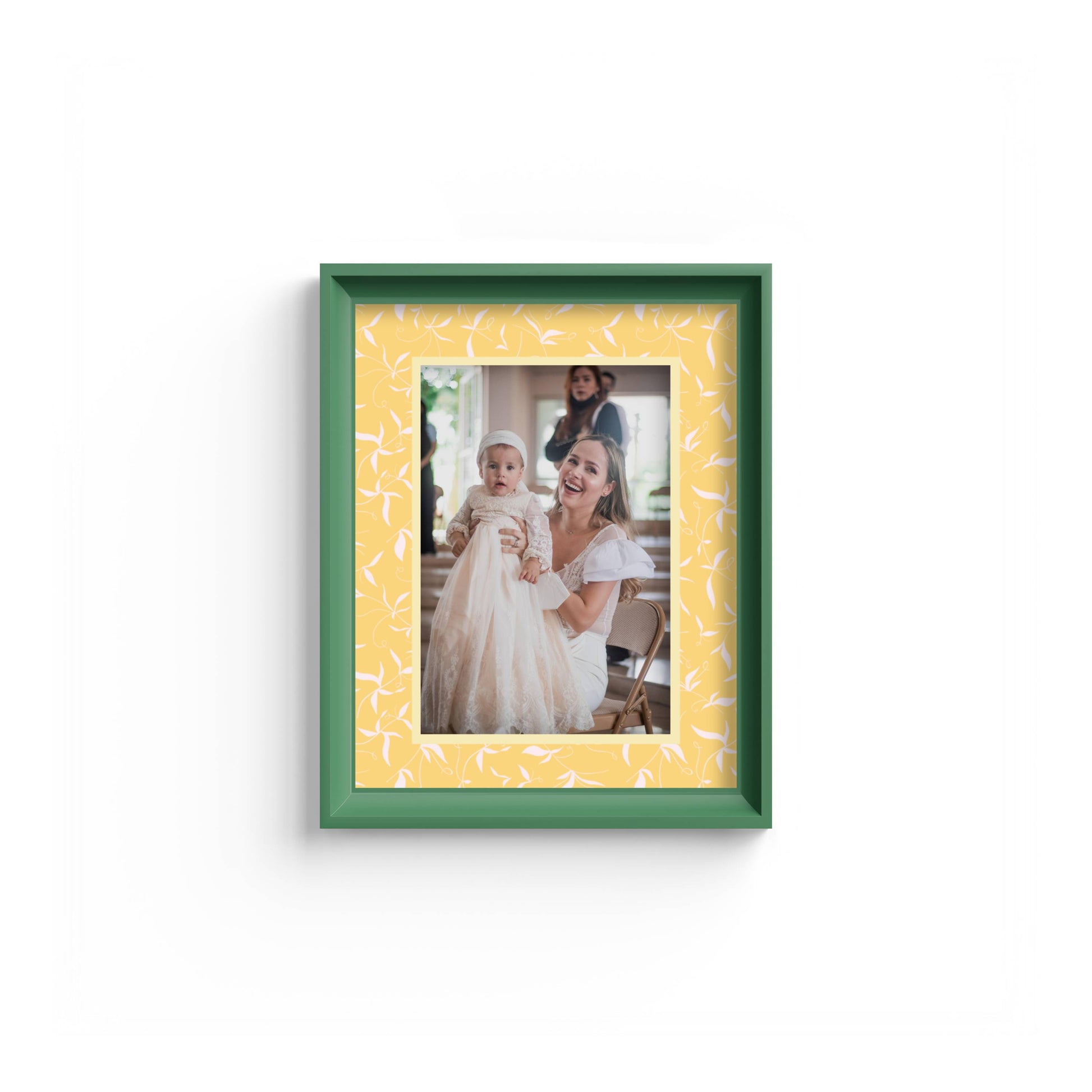 Botanical Photo Mount - mount for picture frame - green frame - wall hanging - Coeur et Maman