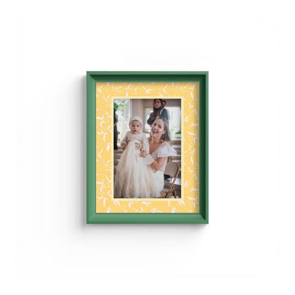 Botanical Photo Mount - mount for picture frame - green frame - wall hanging - Coeur et Maman