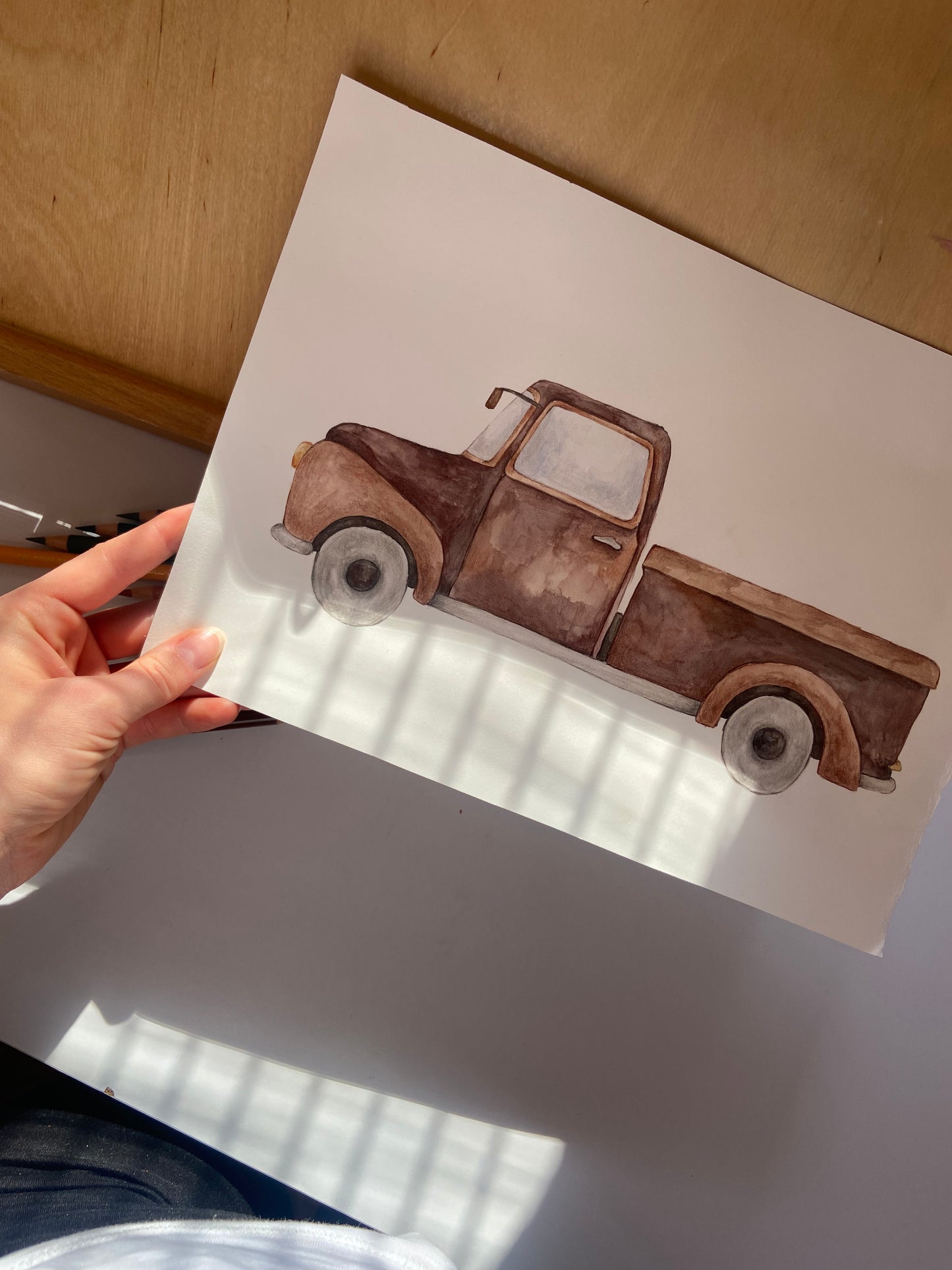 Pick-up Truck Nursery Art Print