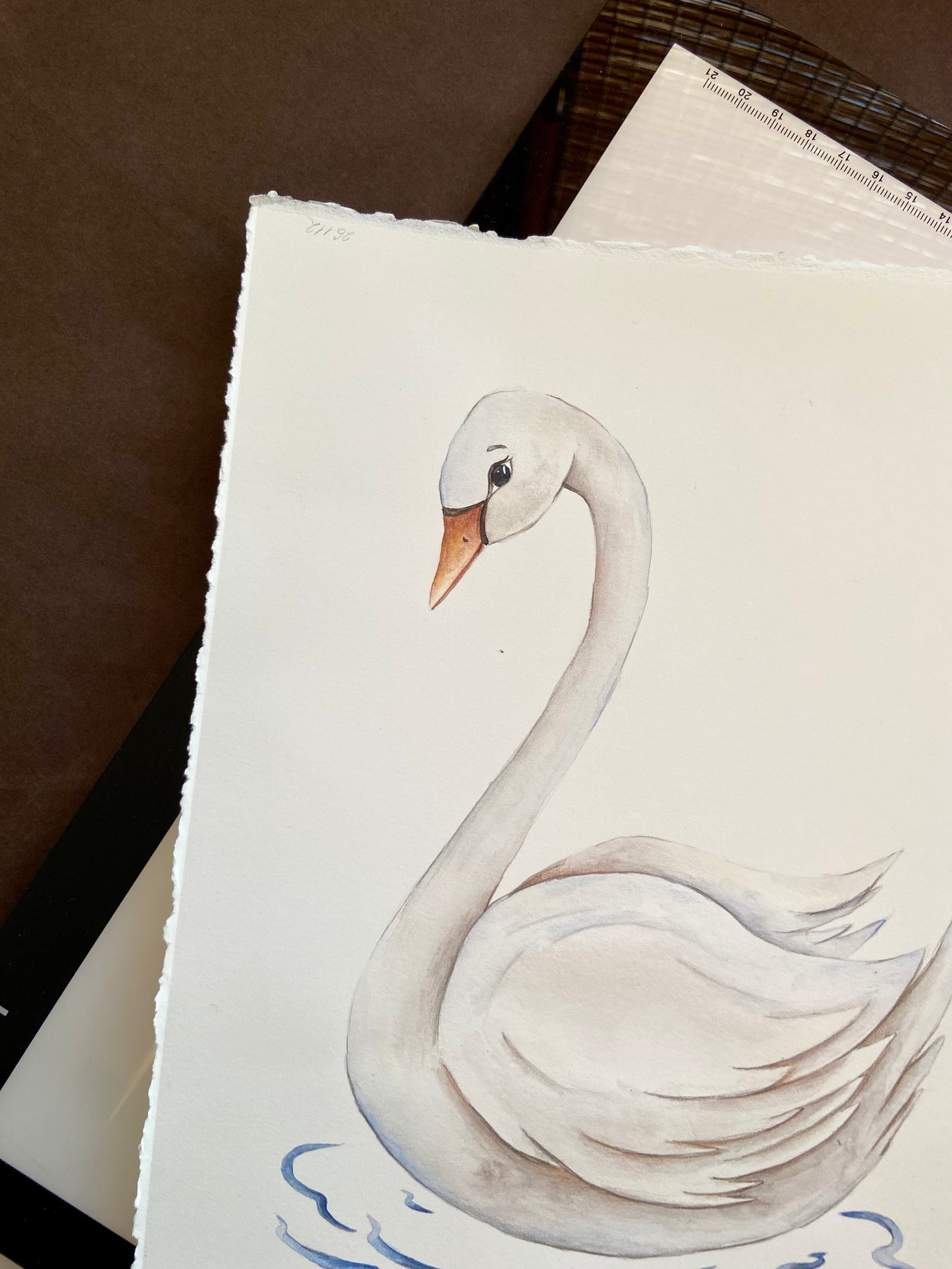 Swan Nursery Art Print