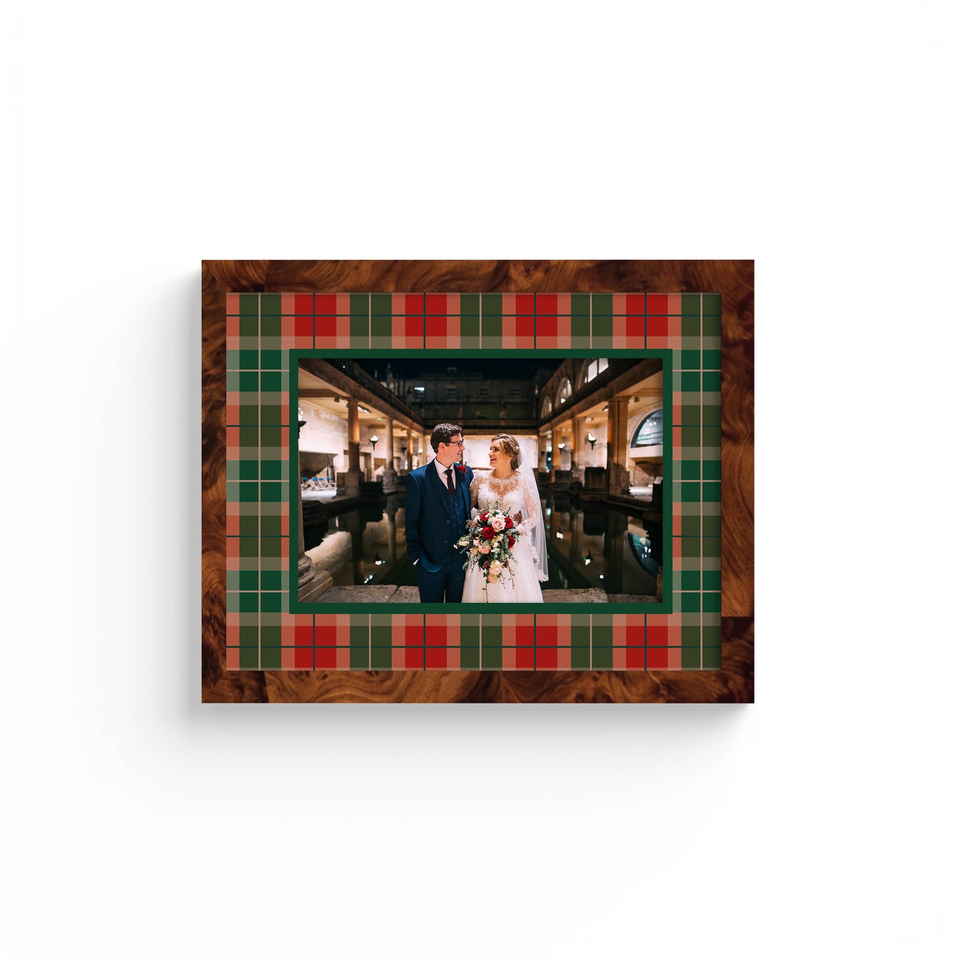 Campbell of Cawdor Tartan Photo Mount - passe-par-tout - landscape aperture - Coeur et Maman