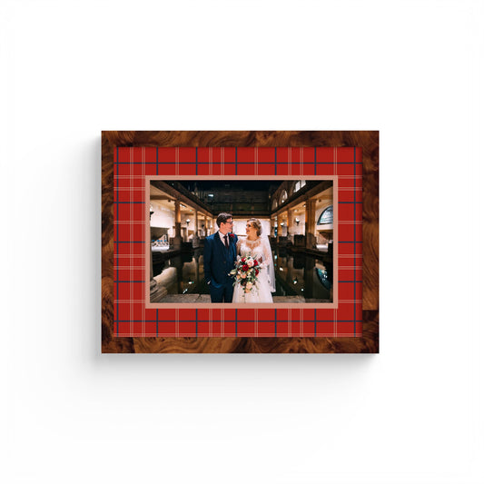 Tartan Photo Mount - passe-par-tout - landscape aperture - Coeur et Maman