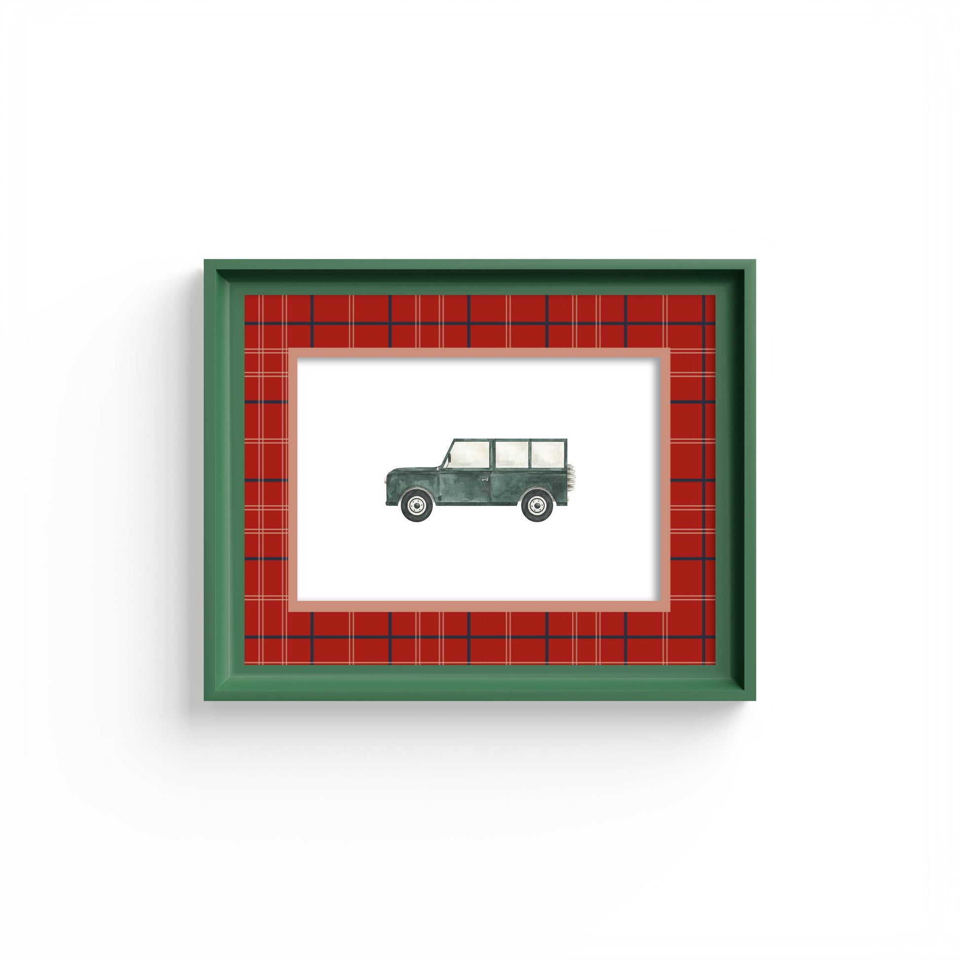 Tartan Photo Mount - passe-par-tout - landscape aperture - Coeur et Maman