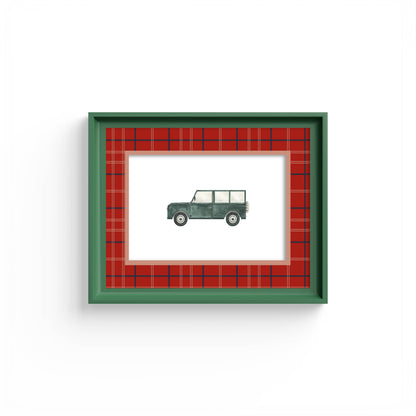Tartan Photo Mount - passe-par-tout - landscape aperture - Coeur et Maman