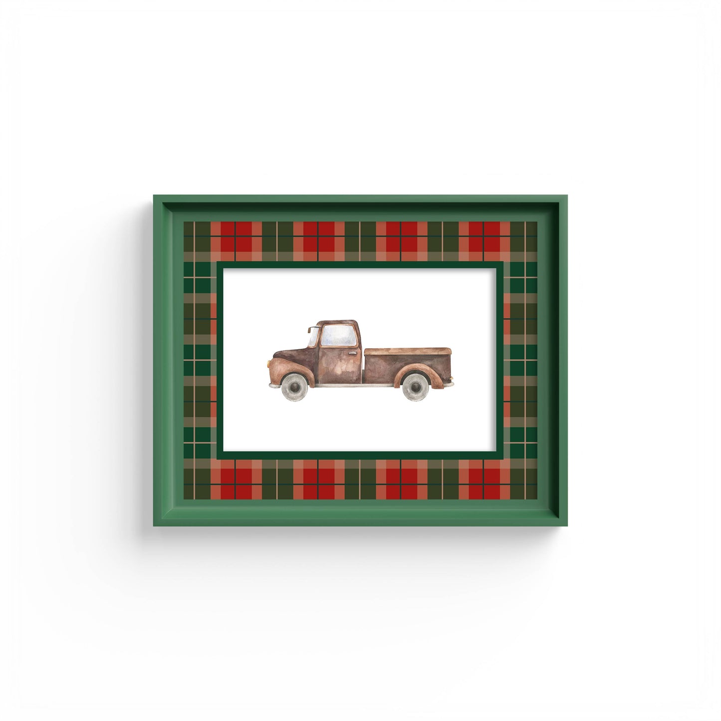 Campbell of Cawdor Tartan Photo Mount - passe-par-tout - landscape aperture - Coeur et Maman