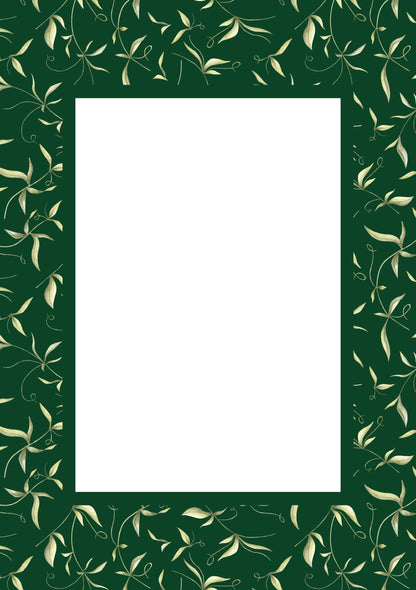 Botanical Photo Mount - passepartout frame - rectangular aperture - Coeur et Maman