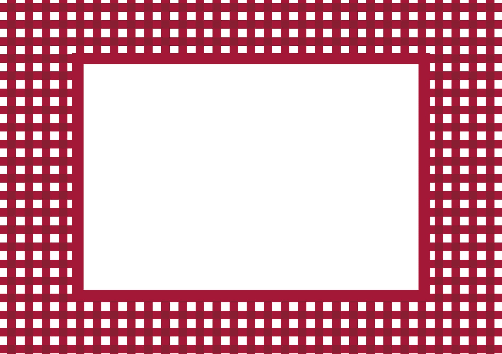 Gingham Photo Mount - passe-par-tout - landscape aperture - Coeur et Maman