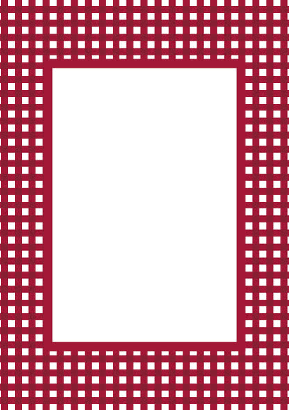 Gingham Photo Mount - passepartout frame - rectangular aperture - Coeur et Maman