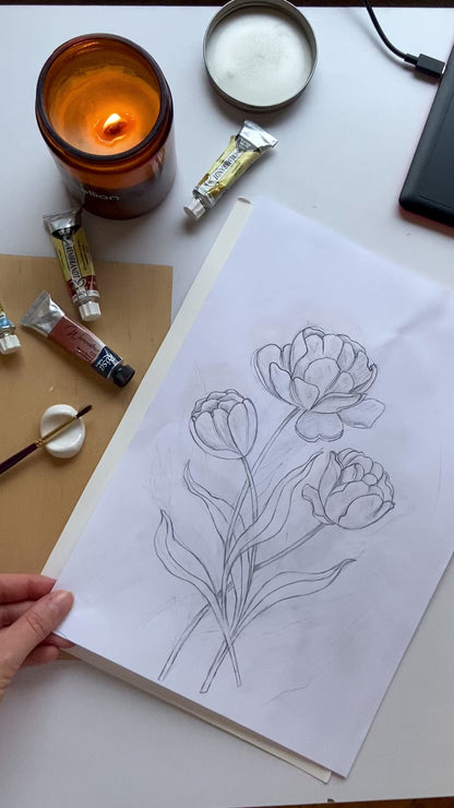 Tulips Nursery Art Print