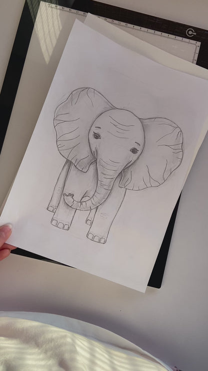 Elephant Nursery Art Print